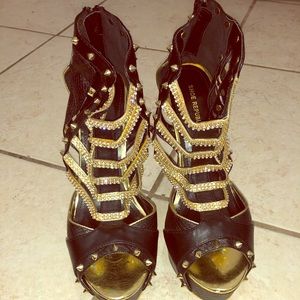 Fun black sexy heels